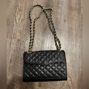 Rebecca minkoff quilted black bag with dust bag